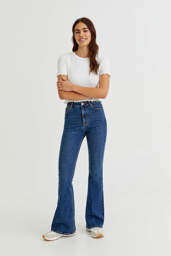 Flared Dark blue Jeans