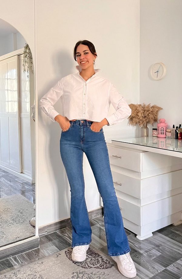 Flared Jeans Split Leg