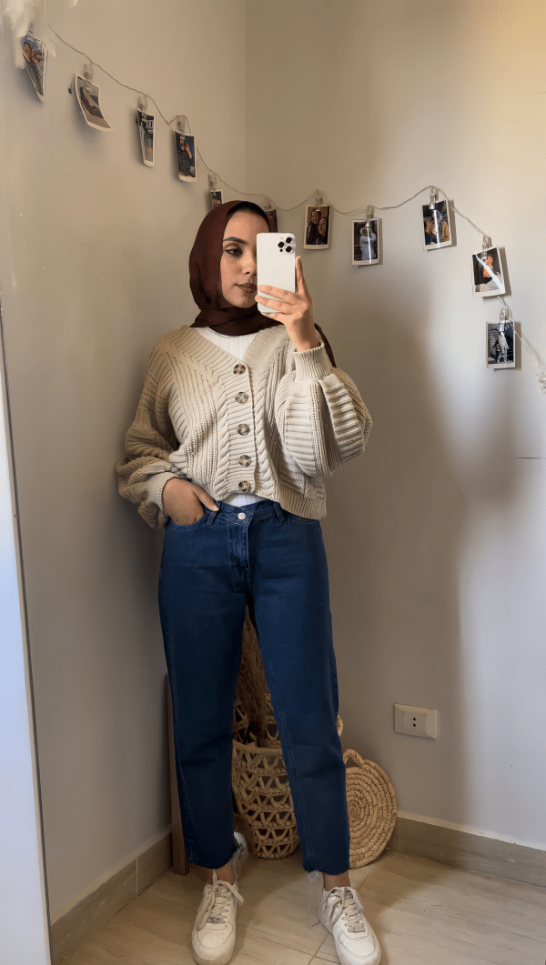 Dark blue Mom-Fit Jeans