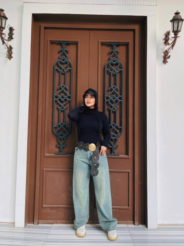 Golden Wideleg Jeans