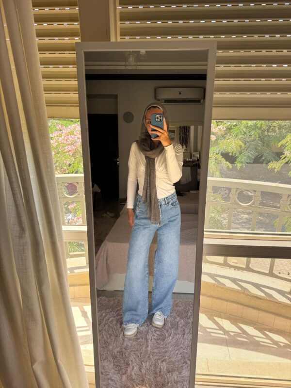 Light blue Unfinished Jeans