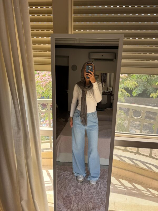 Blue Flip Wideleg